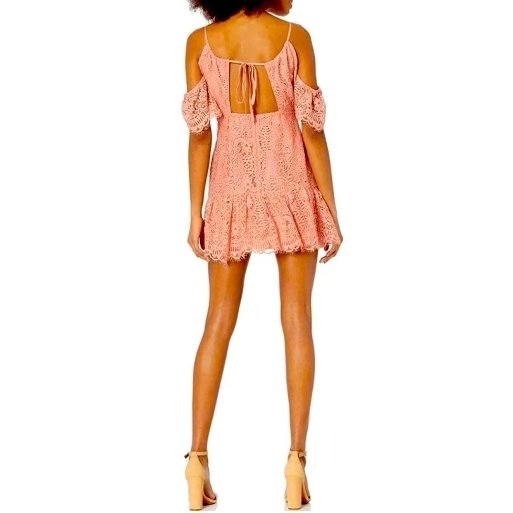π
½π
΄π BB Dakota Lace Cold Shoulder Dress in Misty Rose, Size 4 - Picture 3 of 17